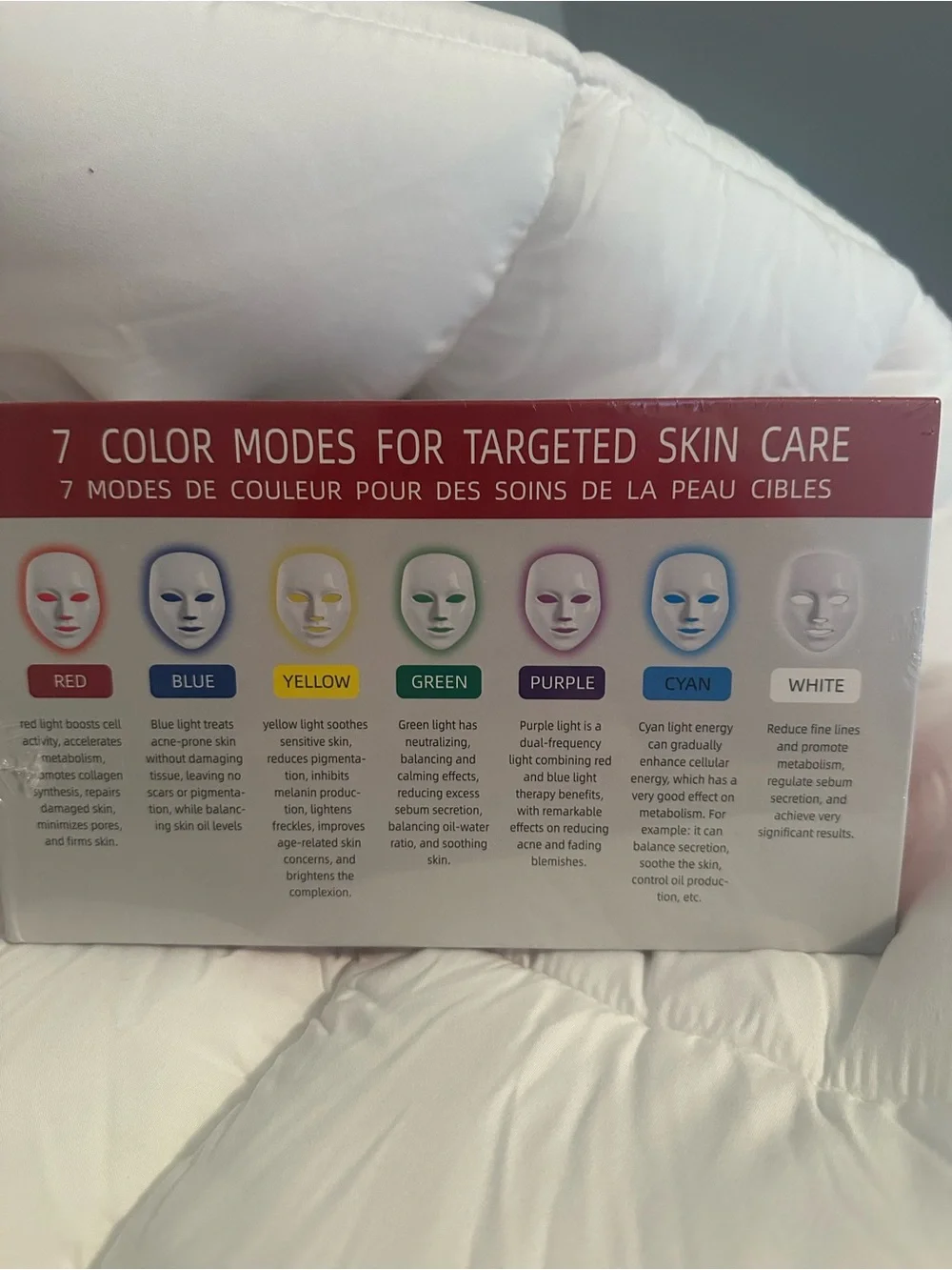 Nortech NWT 7-in-1 LED Light Therapy Face Mask Skin Rejuvenation Set SP-1100